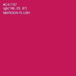 #C41757 - Maroon Flush Color Image